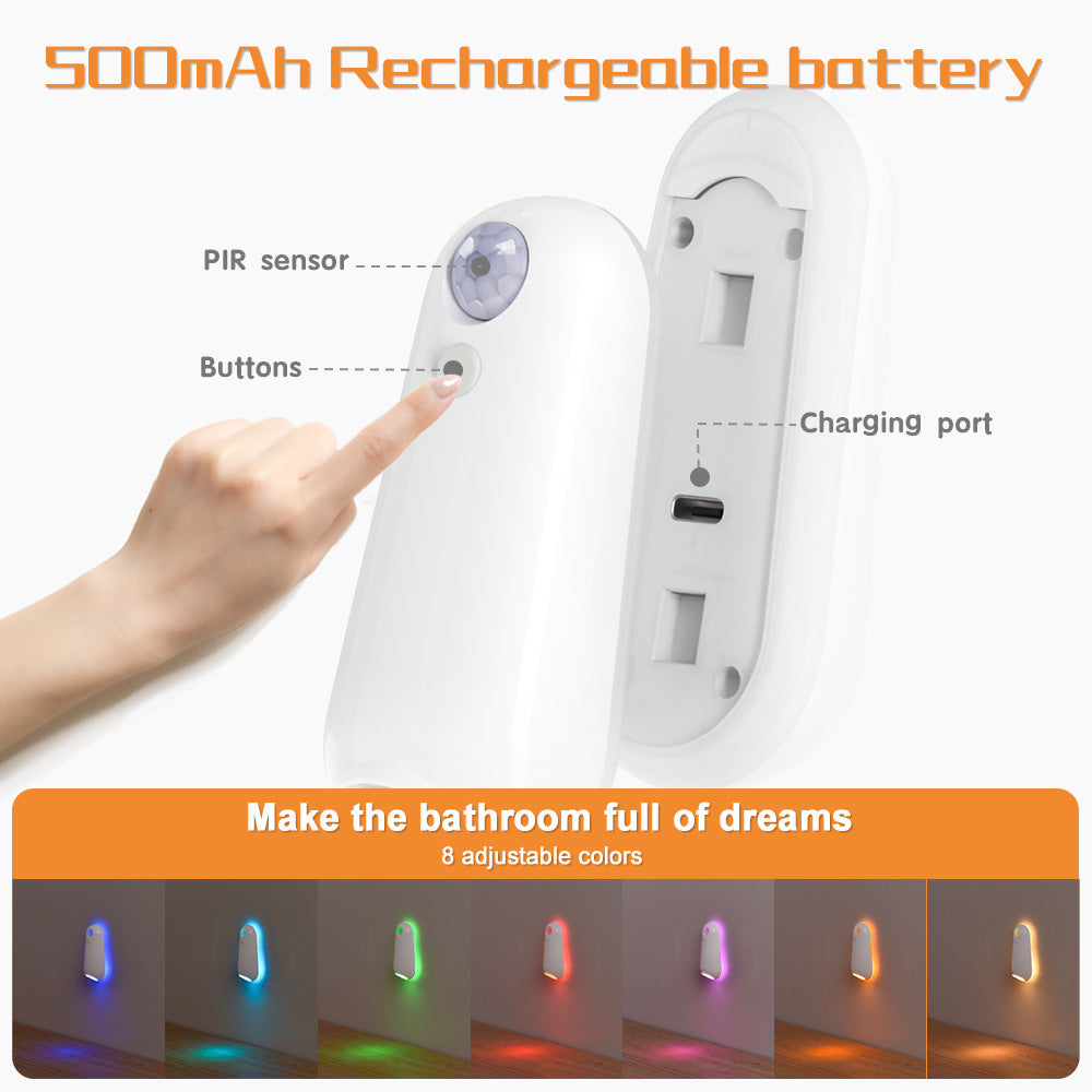 Toilet automatic intelligent sensing ultraviolet lamp