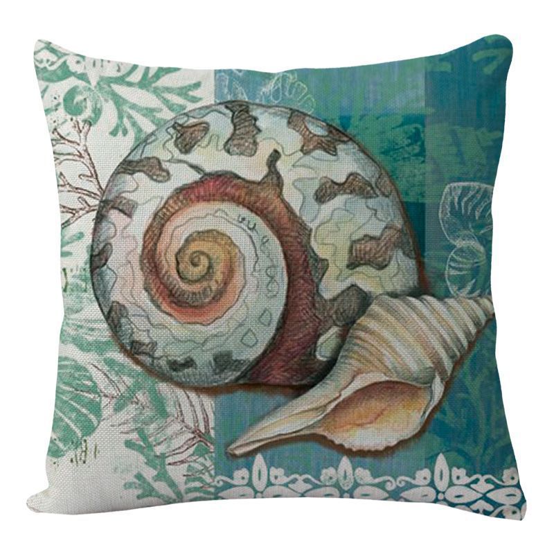Cushion Covers Sea Turtle Printed Throw Pillowcases For Home Decor Sofa Chair Seat