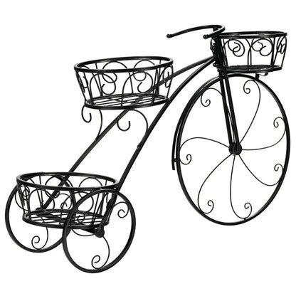 Tricycle Plant Stand Flowerpot Cart Holder in Parisian Style