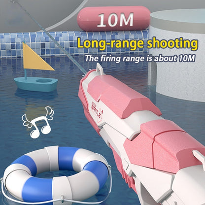 Space Water Gun Electric Automatic Water Absorption Water Fights Toy Outdoor Beach Swimming Pool Bath Toys for Children Kid Gift