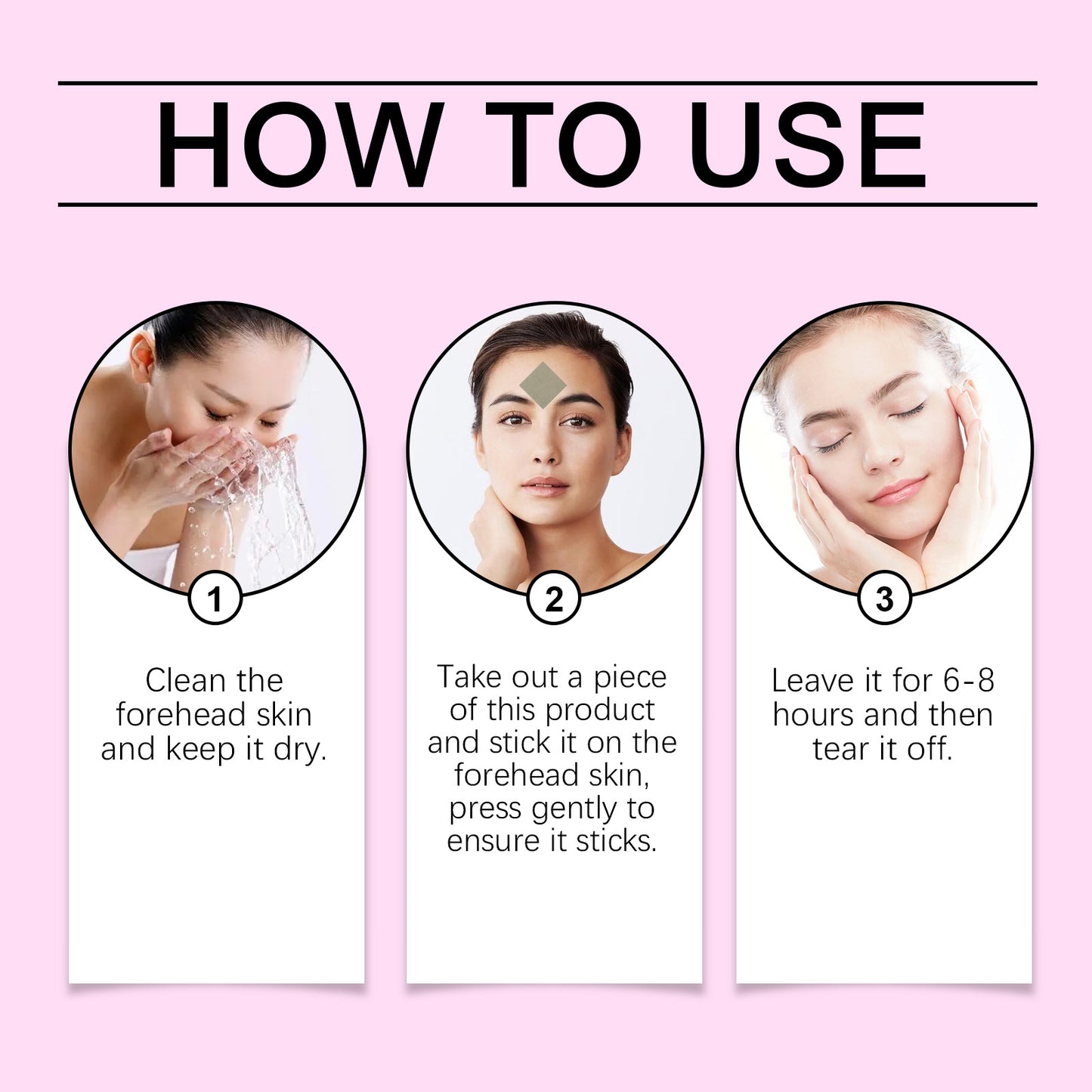 OUHOE Face Patch, Reduces Fine Lines on the Face with Eye Lines Facial Skin Moisturizing Care Patch