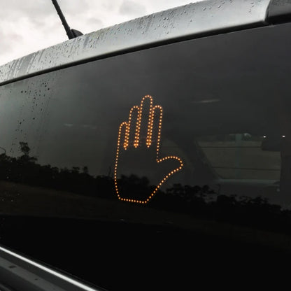 Funny New LED Illuminated Gesture Light Car Finger Light with Remote Road Rage Signs Middle Finger Gesture Light Hand Lamp