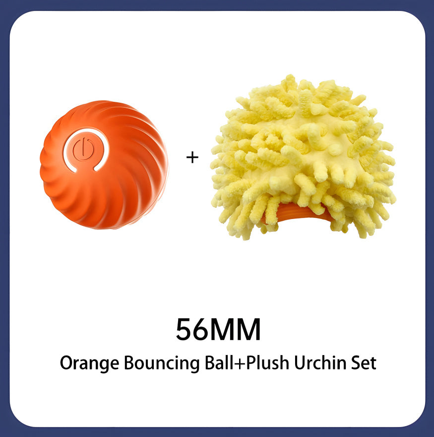 Interactive Bouncing Ball for Dogs, Automatic Smart Toy, Self-moving Rotating Stimulating Pet Entertainment