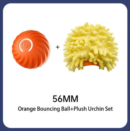 Interactive Bouncing Ball for Dogs, Automatic Smart Toy, Self-moving Rotating Stimulating Pet Entertainment
