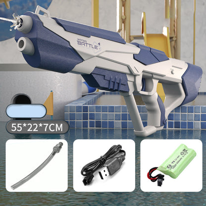 Space Water Gun Electric Automatic Water Absorption Water Fights Toy Outdoor Beach Swimming Pool Bath Toys for Children Kid Gift