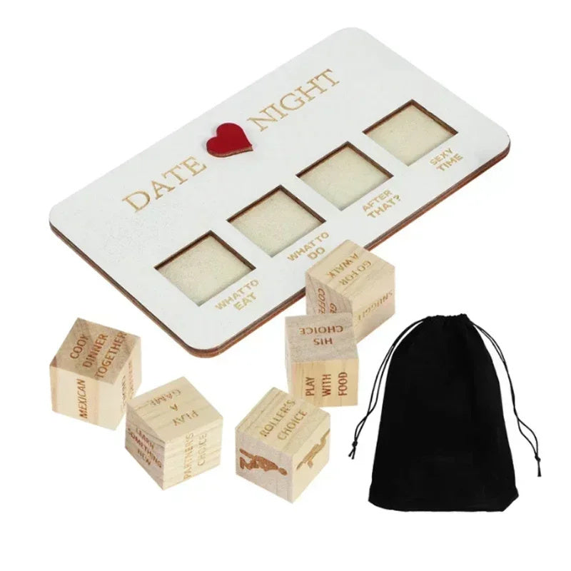 Wooden Date Night Dice Wooden Date Night Ideas Game Dice Romantic Couple