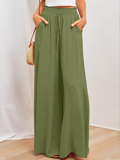 Printed Comfortable Casual Wide-leg women's Trousers