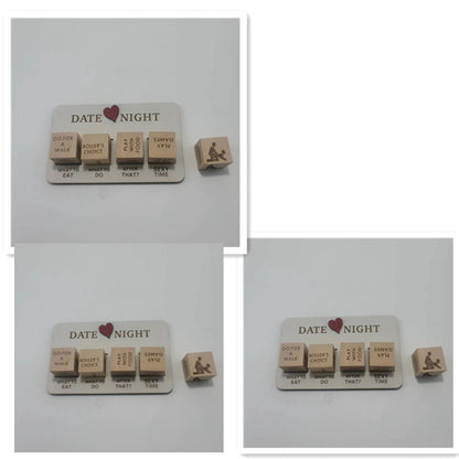 Wooden Date Night Dice Wooden Date Night Ideas Game Dice Romantic Couple