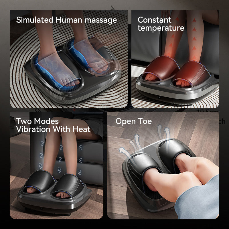 Hot Foot Massager Air Compression Foot Massager Deep Kneading Roll Precise Massage and Heating Function
