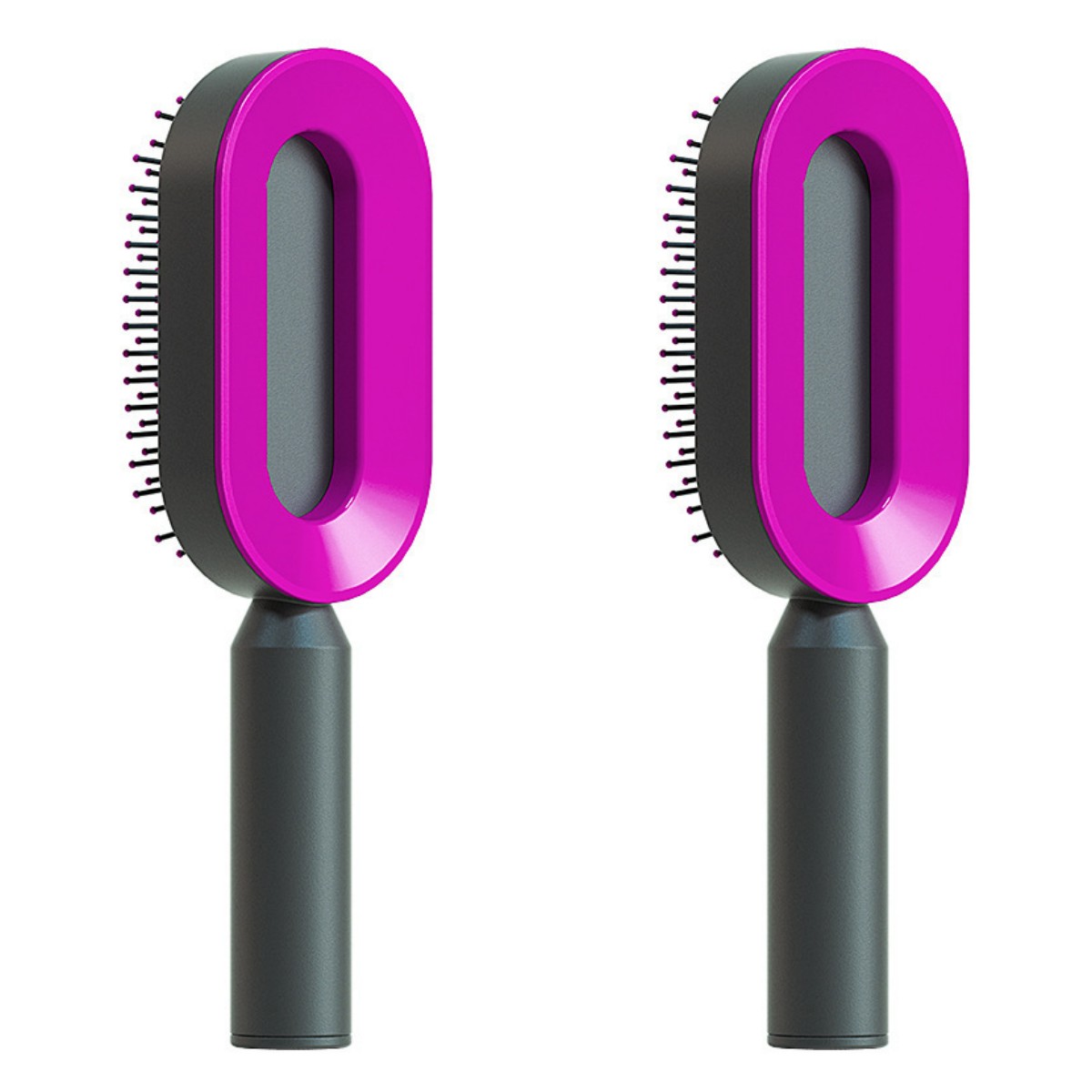 Self-Cleaning Hairbrush For Women One-key Cleaning Hair Loss Airbag Massage Scalp Comb Anti-Static Hairbrush