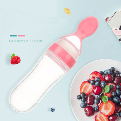 baby feeding squeeze spoon