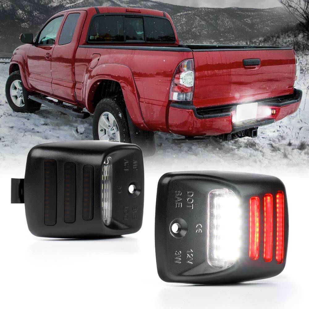 2x RED OLED TUBE LED License Plate Light Lamp For 2005-15 Tacoma Tundra