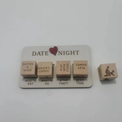 Wooden Date Night Dice Wooden Date Night Ideas Game Dice Romantic Couple