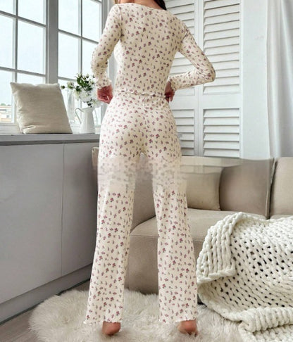 Floral Print Ladies Pajamas