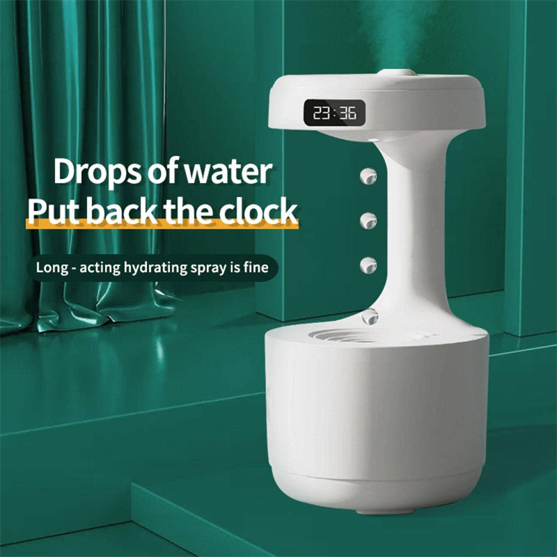 Anti-Gravity Humidifier With Clock