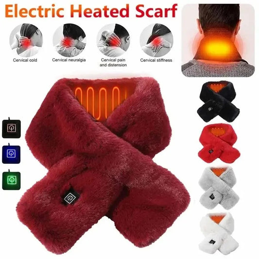 Heating Scarf USB Electric Heated Neck Wrap Heating Pad Pain Relief Three-gear Temperature Control Neck Warmer For unisex