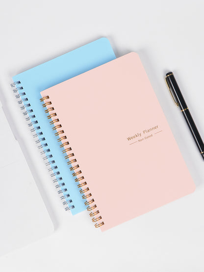 Self-filled Schedule Notebook