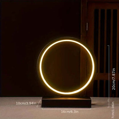 New Chinese Style Creative Zen Decoration Home Backflow Incense Living Room LED Lamp Ring