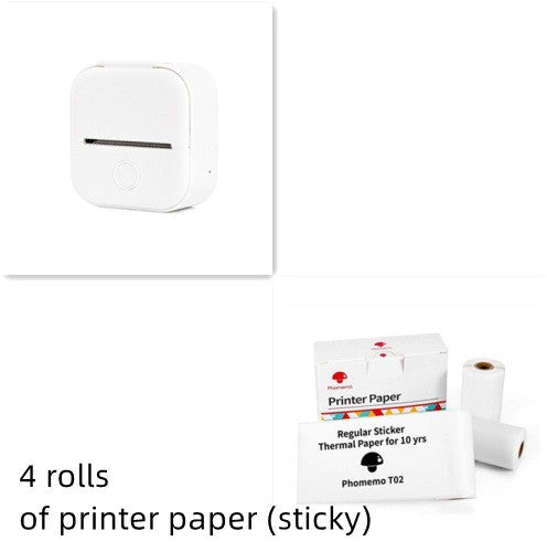 Portable Mini Thermal Label Printer | Bluetooth Price Tag & Photo Printer