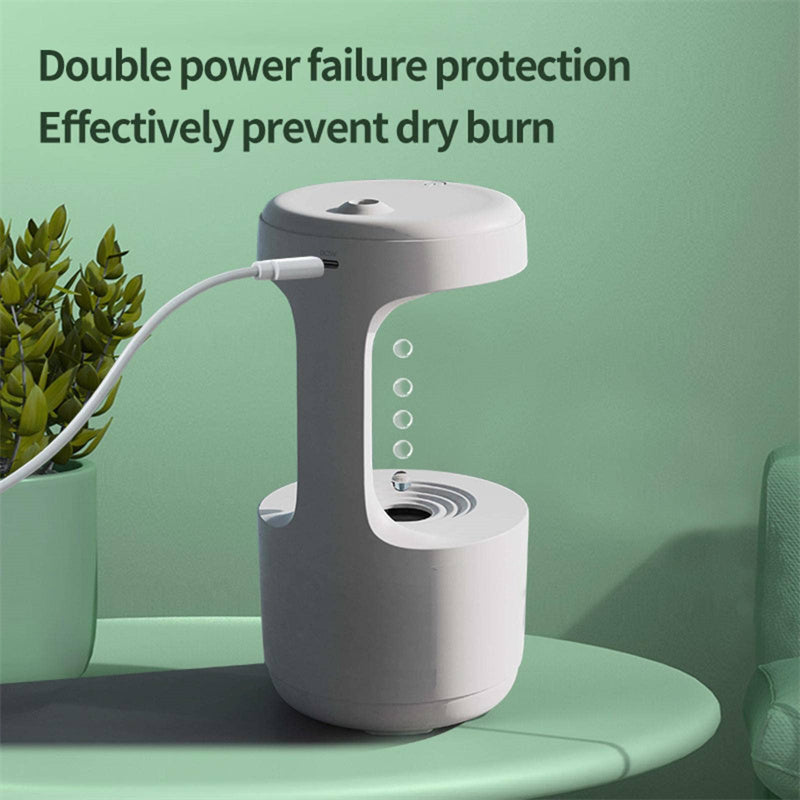 Anti-Gravity Humidifier With Clock