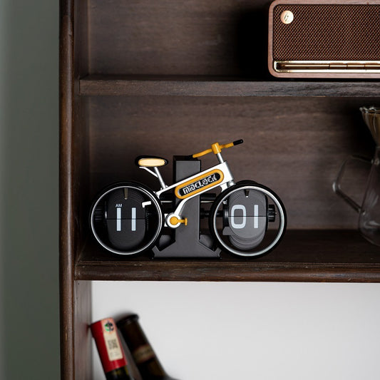 Bicycle Flip Clock Household Desk Decorative Seat Clock