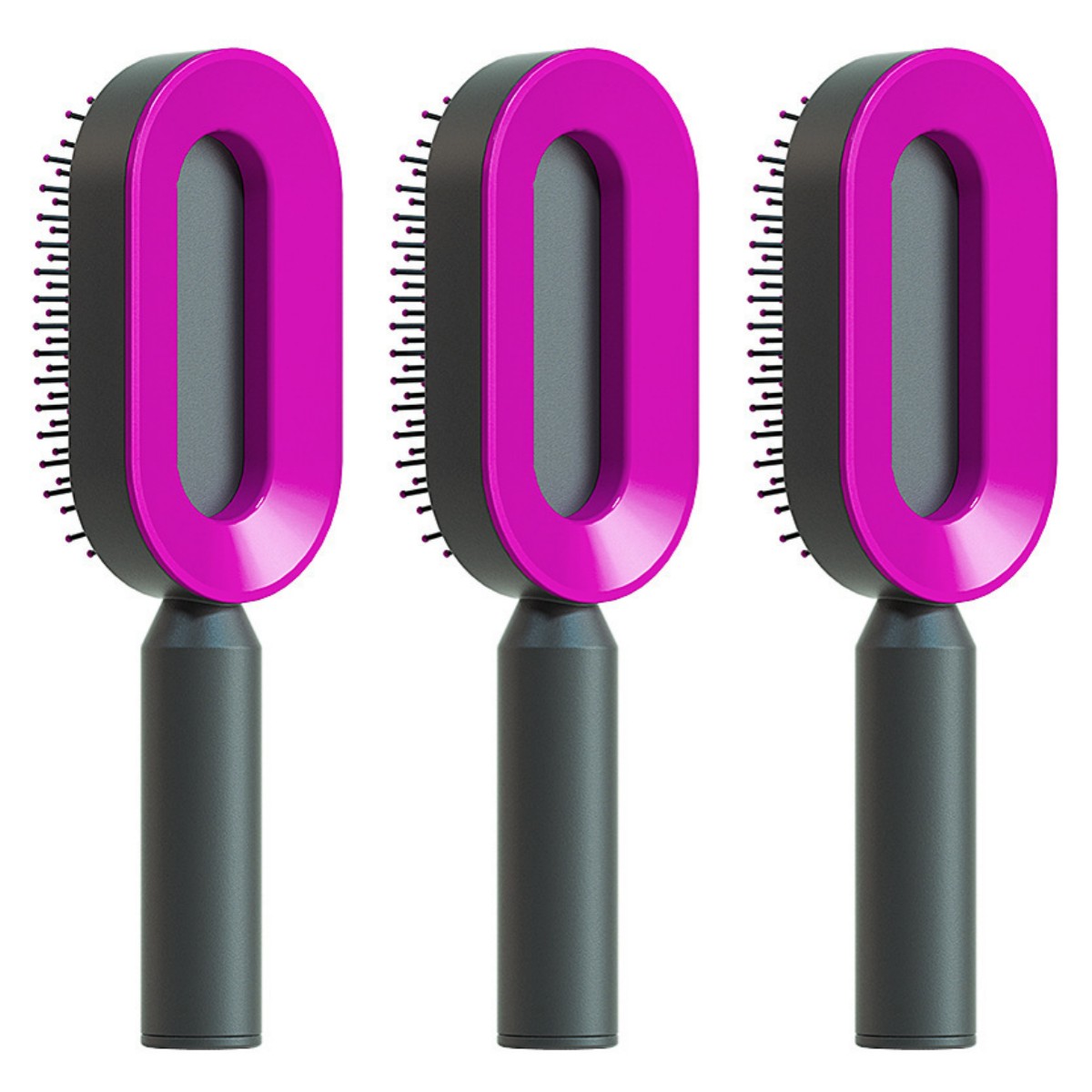 Self-Cleaning Hairbrush For Women One-key Cleaning Hair Loss Airbag Massage Scalp Comb Anti-Static Hairbrush