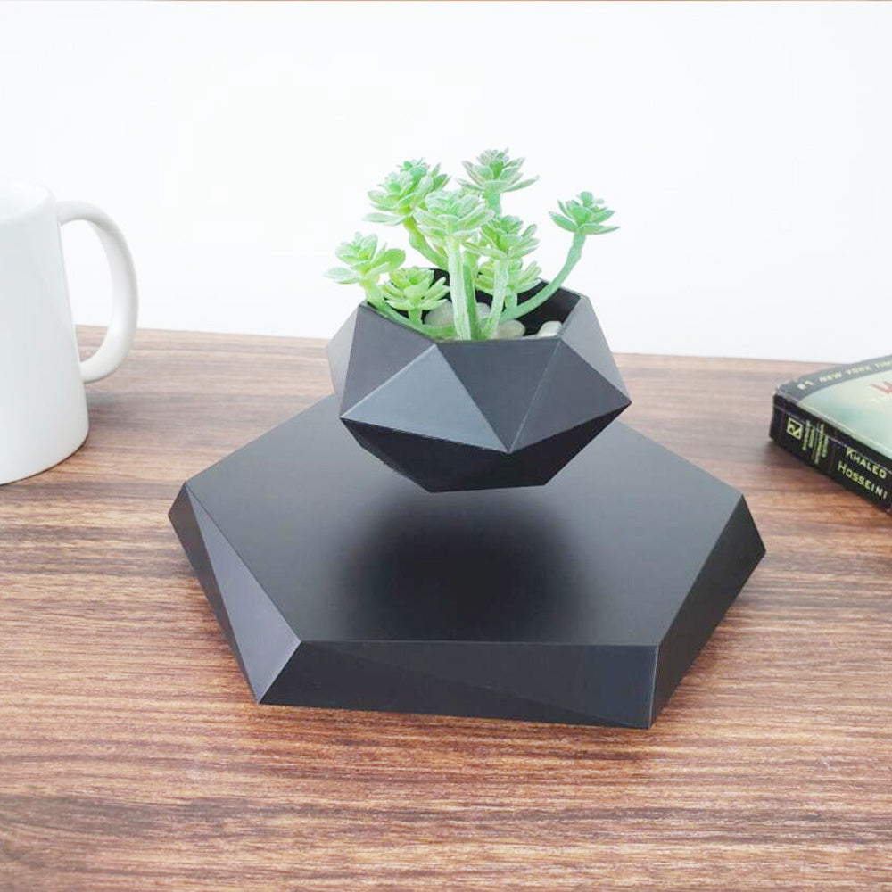Floating Magnetic Levitating Flowerpot Bonsai Air Plant Pot Planter Potted for Home Office Desk Decor Creative Gift