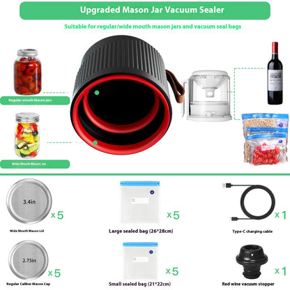 Fully Automatic Electric Jar Vacuum Sealer