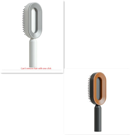 Self-Cleaning Hairbrush For Women One-key Cleaning Hair Loss Airbag Massage Scalp Comb Anti-Static Hairbrush