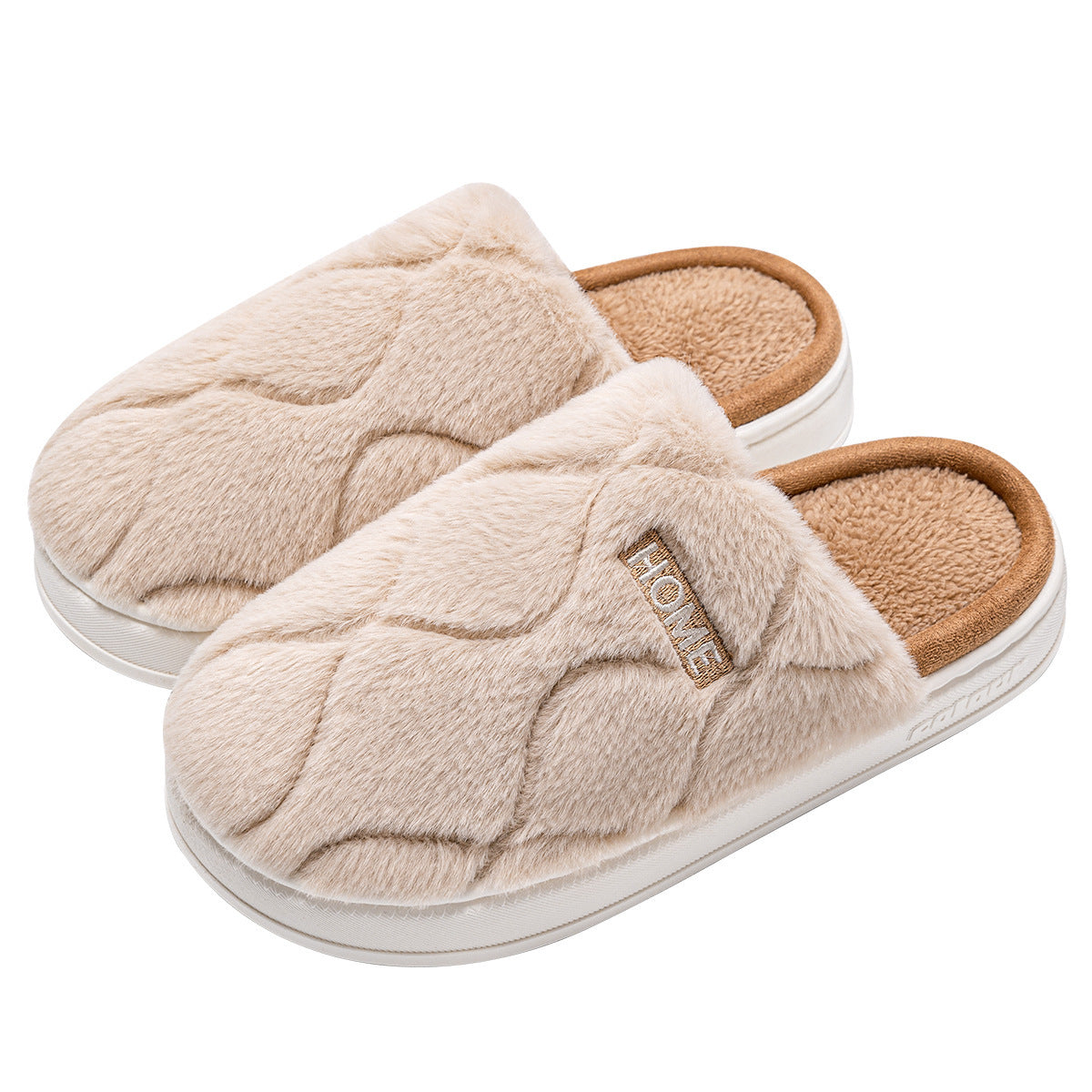 Plush Slippers Winter for Women Indoor Floor