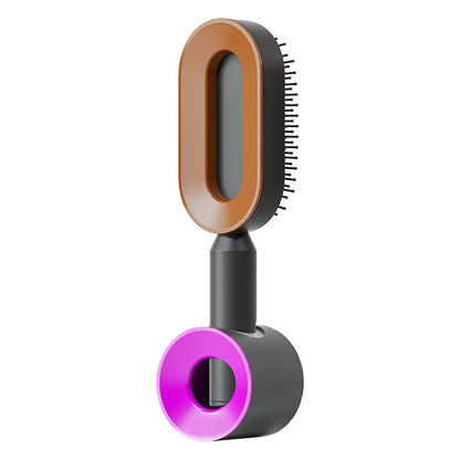 Self-Cleaning Hairbrush For Women One-key Cleaning Hair Loss Airbag Massage Scalp Comb Anti-Static Hairbrush