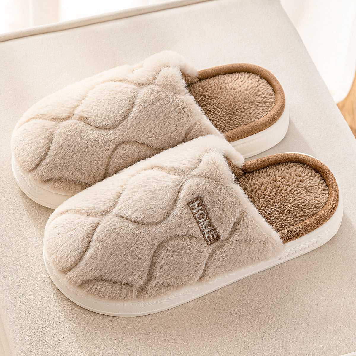 Plush Slippers Winter for Women Indoor Floor